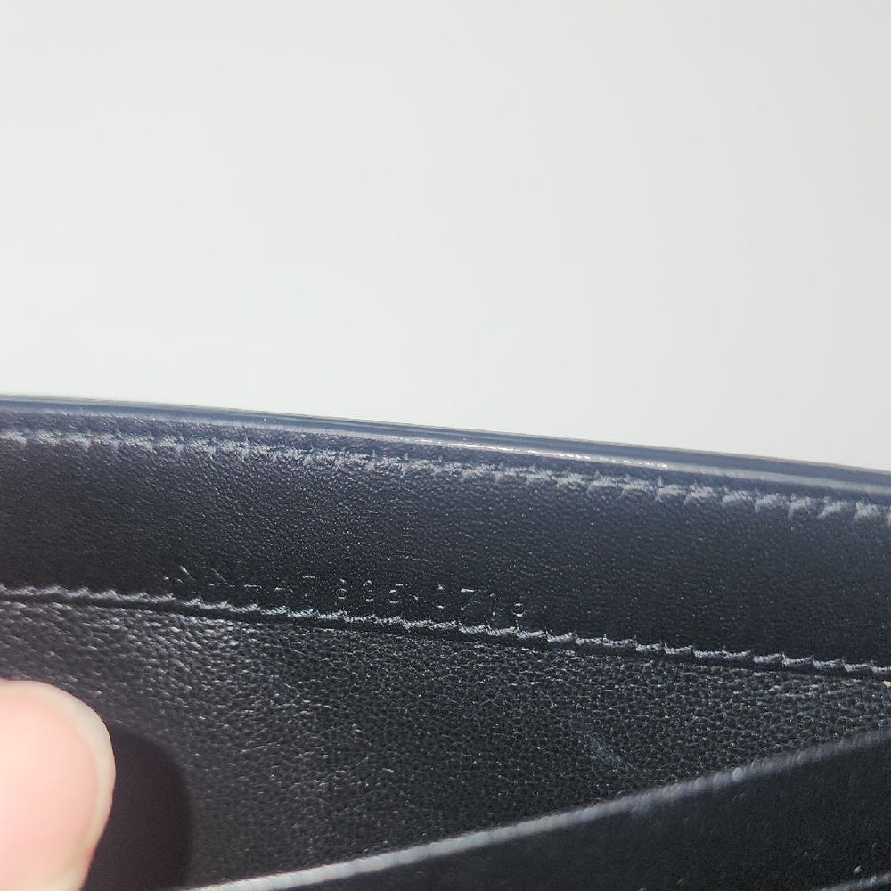 Yves Saint Laurent Black Clutch with Silver Logo - Picture 9 of 10